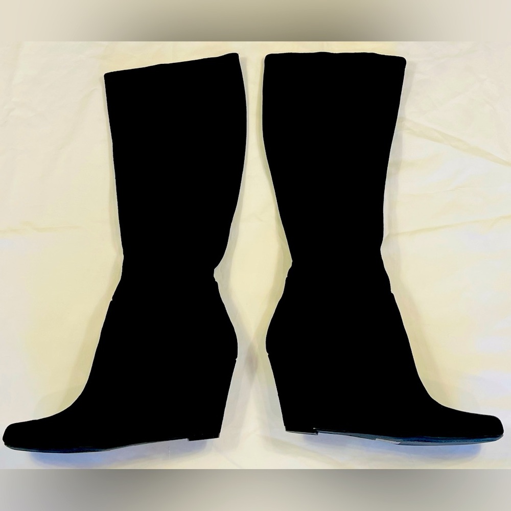 Jessica Simpson Black Stretch Microsuede